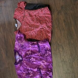 2 vintage scrub tops women's XL